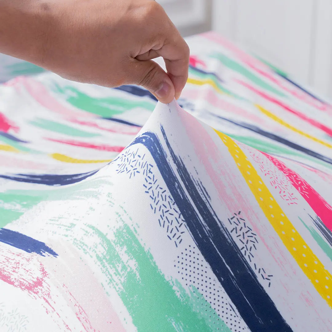 Multi-Coloured Stretchable Chair and Table Cover