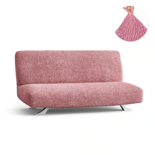 DivineTrendz™ Exclusive - Pink Luxe Crinkle Futon Cover