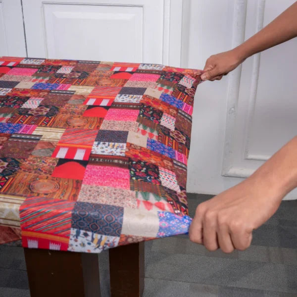 Pink City Elastic Dining Chair Table Cover