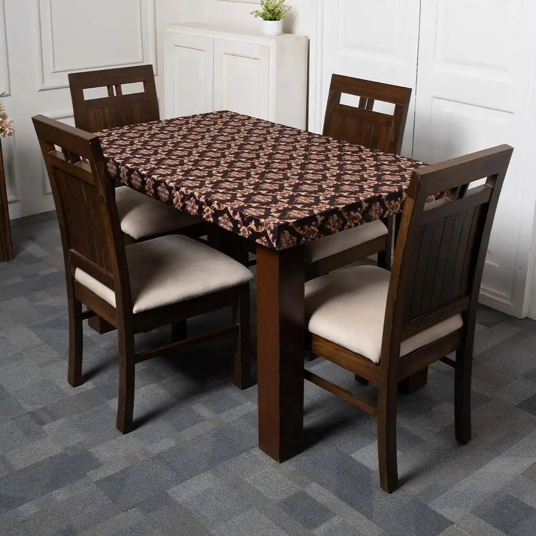 Royals Black Elastic Table Cover