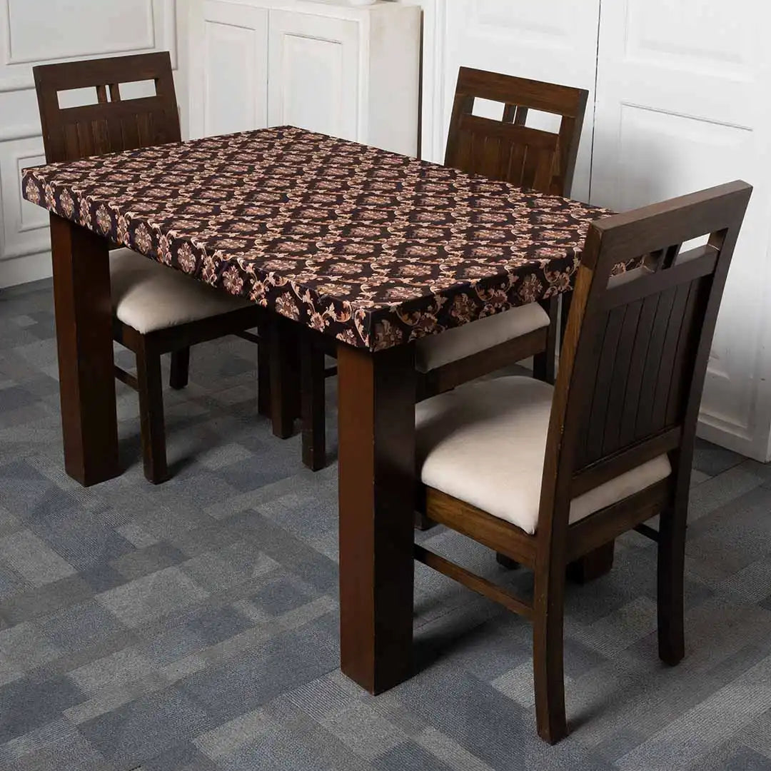Royals Black Elastic Table Cover Set