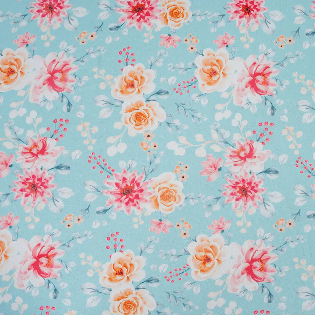 Summer flower Design Elastic Chair And Table Cover