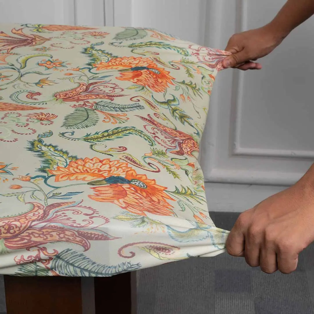 Summer flower Elastic Table Covers Set