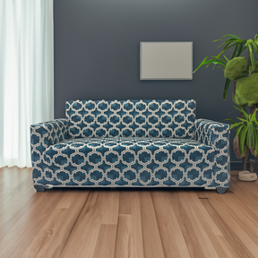 Ocean Blue Elastic Sofa Slipcovers