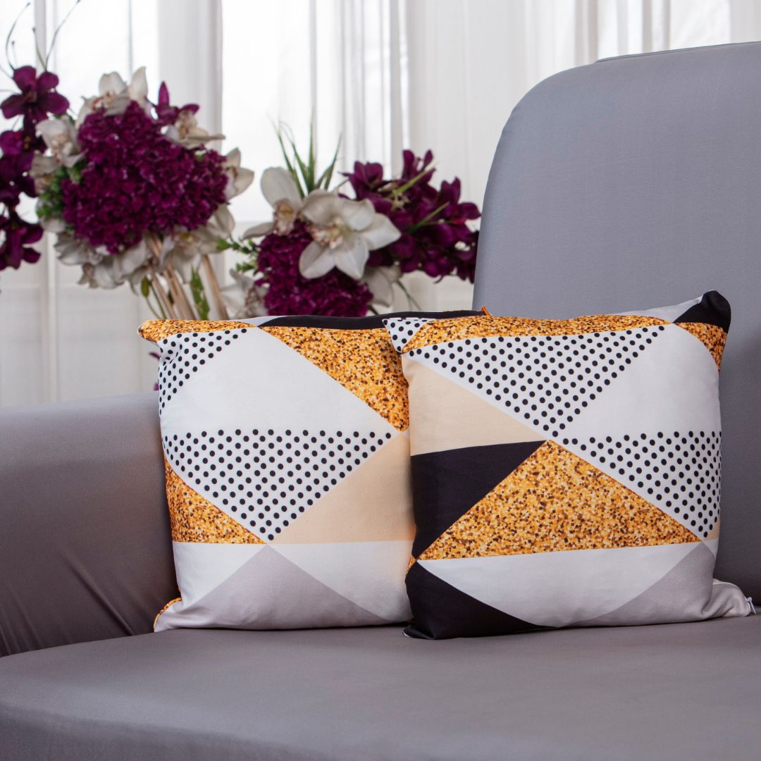 Cushion cover-100% splendex Machine wash cold. Wash dark colours seperately. Do not soak. Do not bleach, tumble dry low, warm iron if necessary-Our cushion covers are perfect for giving your living room a luxurious look. The cushion covers come in various shapes, sizes and colors to match any room décor.   