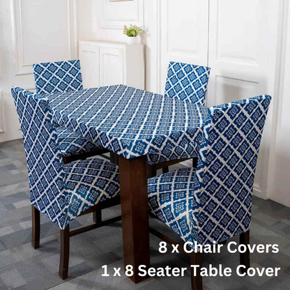  Traditional blossom Color Design Elastic Chair Table Cover Sets