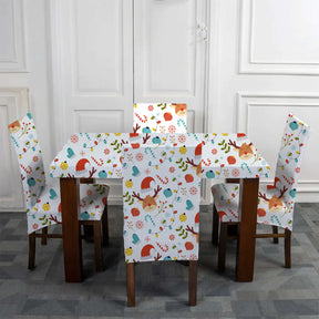 DivineTrendz - Christmas Celebration Elastic Chair Table Cover