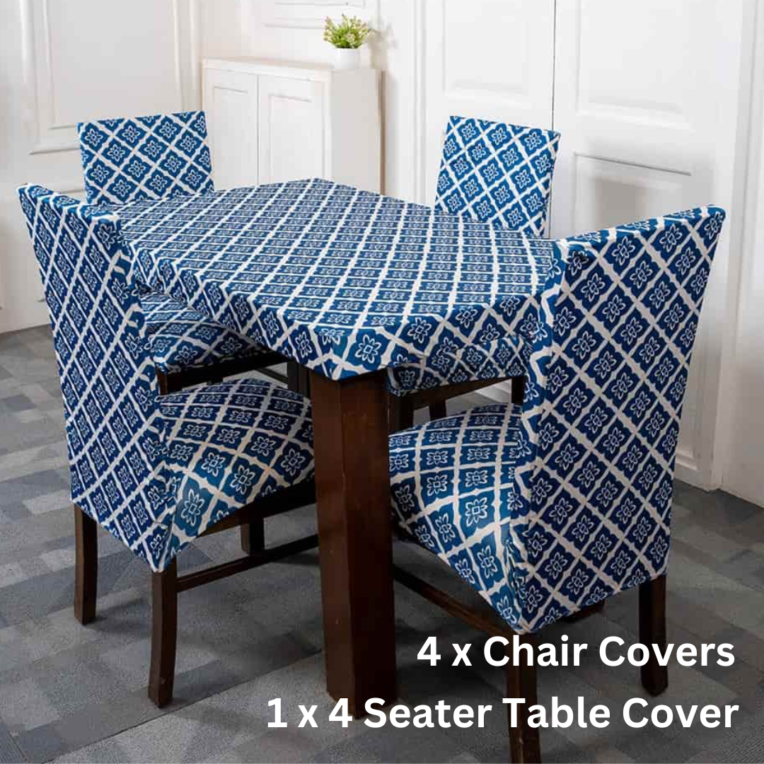  Traditional blossom Elastic Chair Table Cover