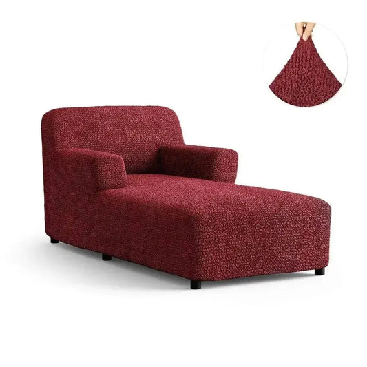 DivineTrendz™ Exclusive - Bordeaux Luxe Crinkle Chaise Lounge cover