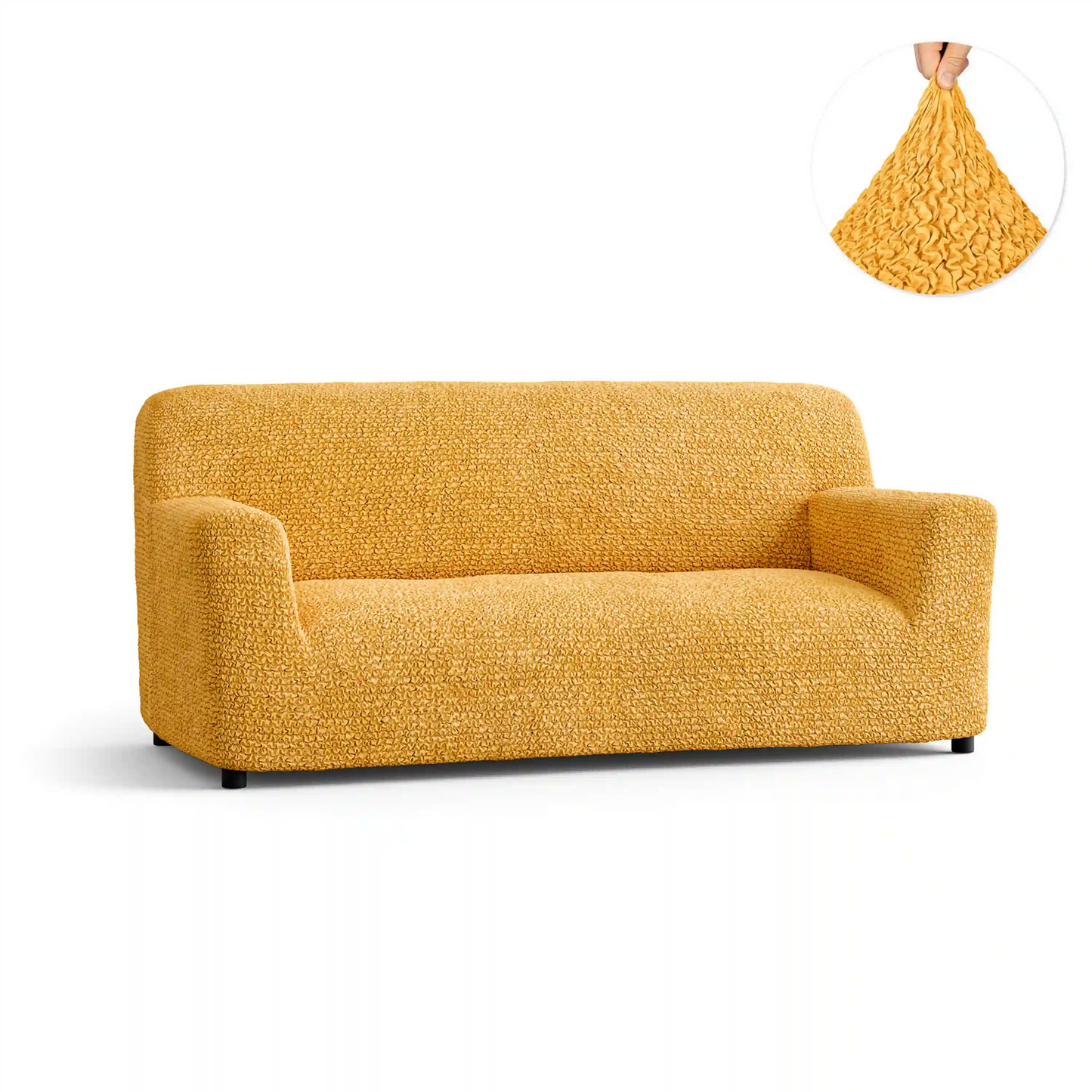 DivineTrendz™ Exclusive - Mango Crinkle Sofa Cover