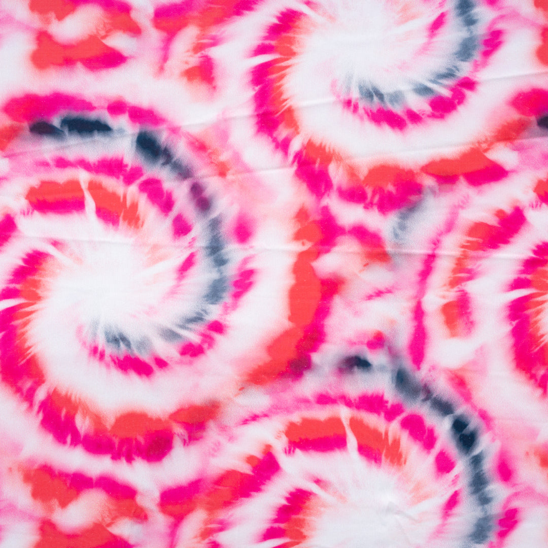 Pink Swirl Elastic Bench Cover