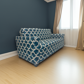 Ocean Blue Elastic Sofa Slipcovers