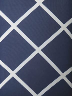 Navy Blue Checks Chair Slip Covers