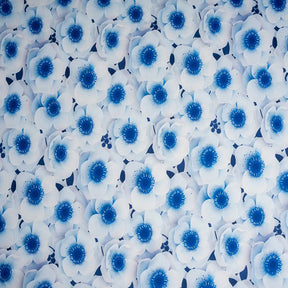 DivineTrendz Exclusive - 3D Blue Flower Elastic Table Covers.