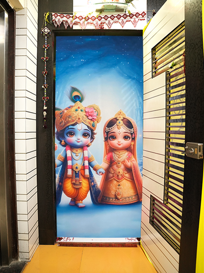 Lord Bansi Bihari Krishna Door Covers