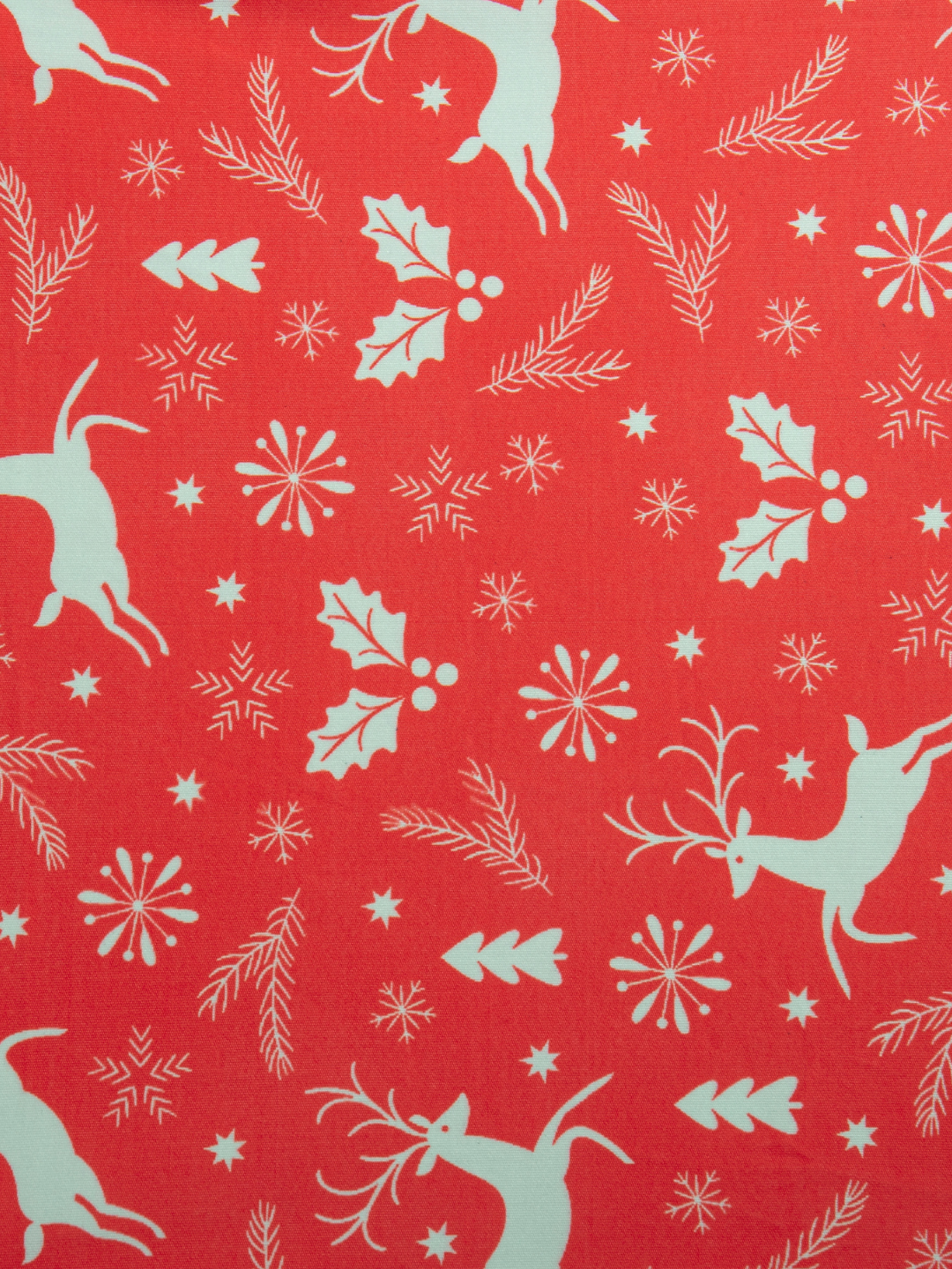 Reindeer Print Elastic Dining Chair Cover