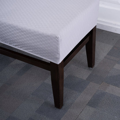 Grey Weave Elastic Bench Cover