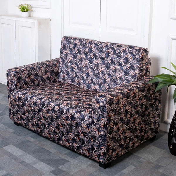 Black Leaves Sofa Covers Set