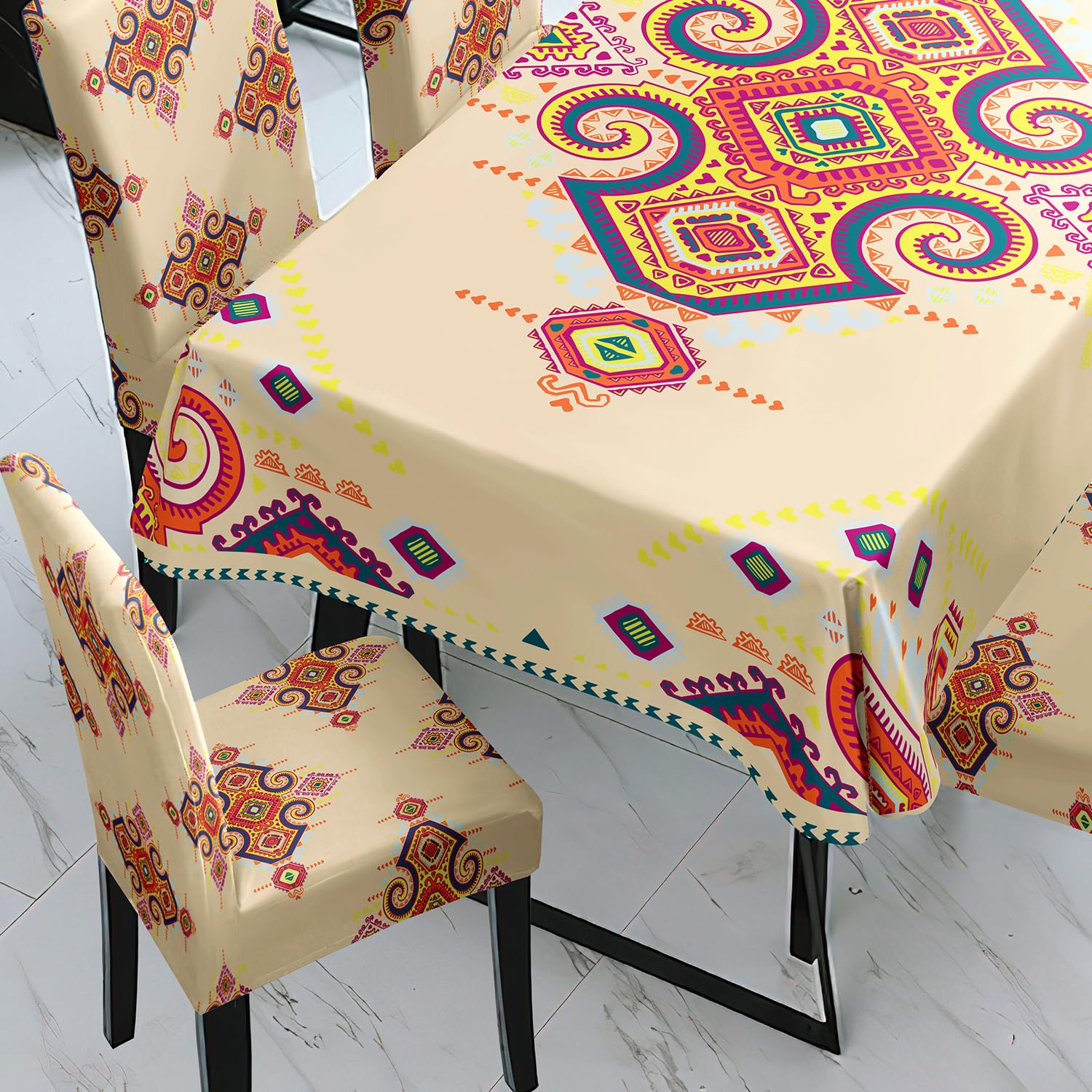 Rangoli Prints Chair & Table Cover