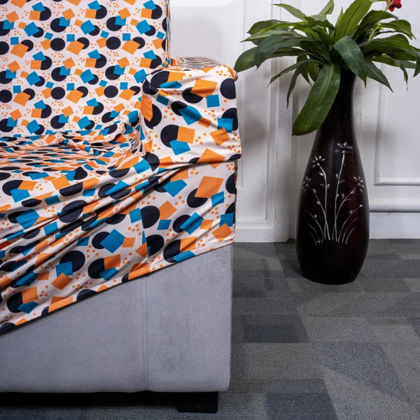 Abstract Geometry Elastic Sofa Slipcovers