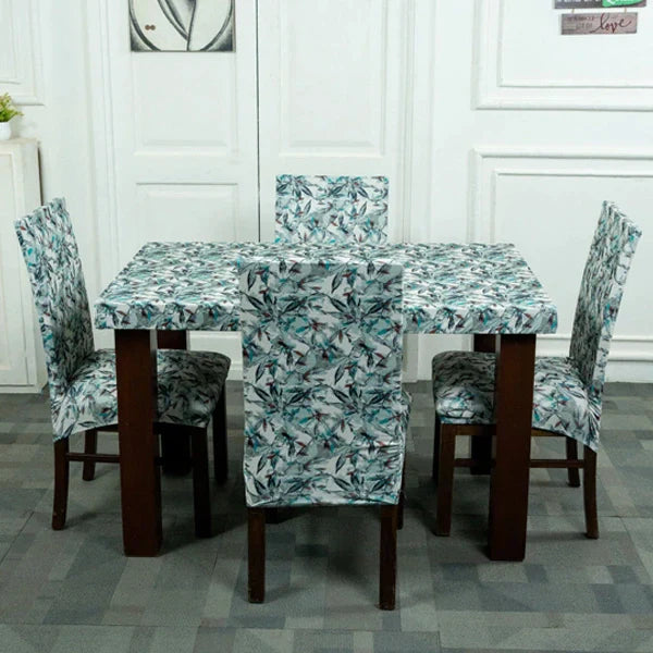 Artic Forest Dining Table Chair Cover 4 Seater