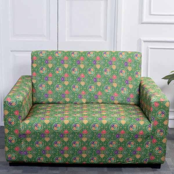 Bandhani Creation sofa cover 2 seater