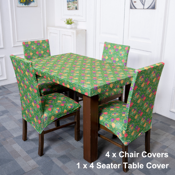 Bandhani Stretchable Dining Table Chair Cover