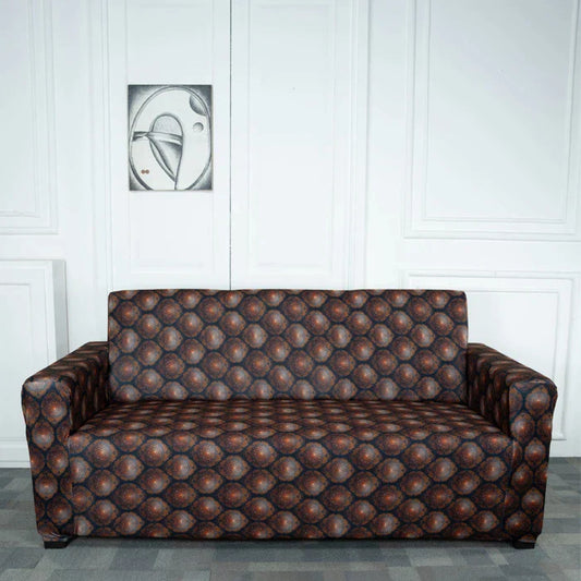 Black Butta Elastic Sofa Cover