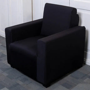 Black Solid sofa cover set