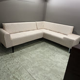 L-Shape Sofa Cover - Cream Diamond