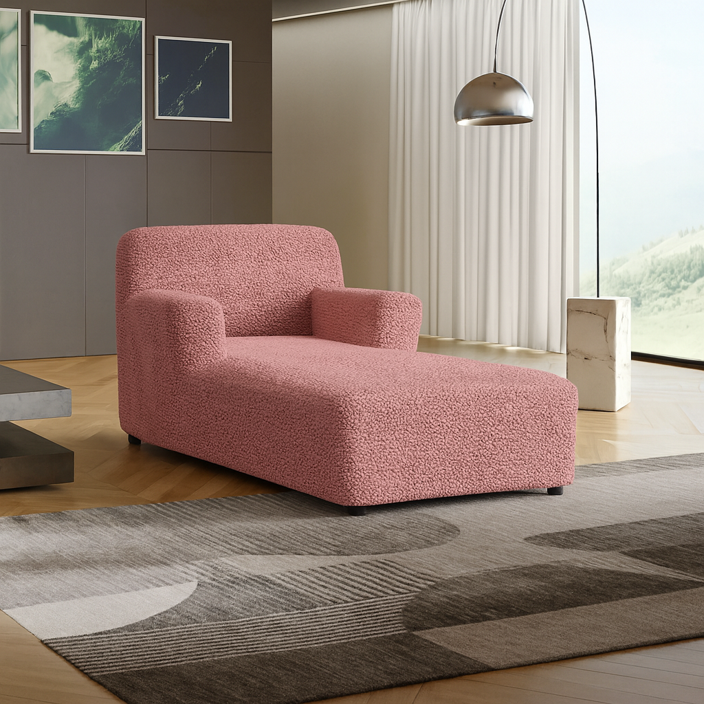 DivineTrendz™ Exclusive - Pink Luxe Crinkle Chaise Lounge cover
