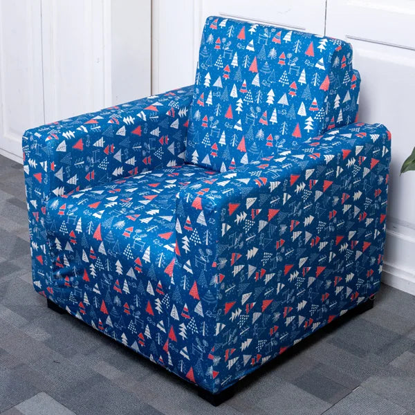 Christmas Snow sofa single seater cover
