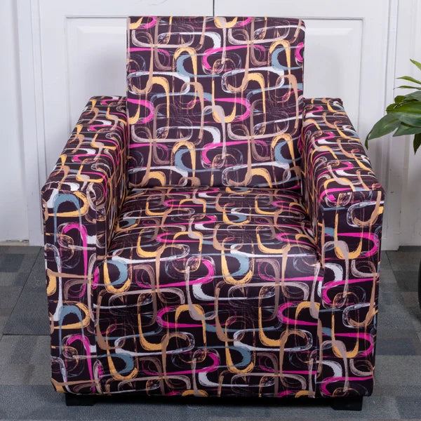 Colorful maze Sofa Cover