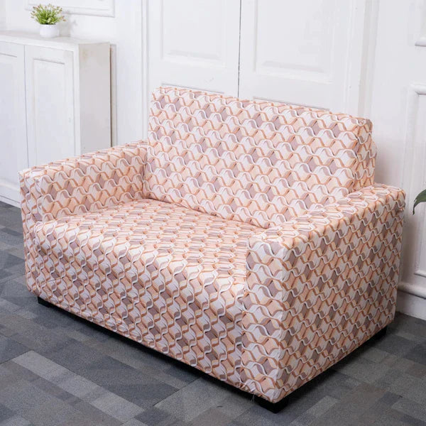 Cream Ribbons sofa cover 2 seater