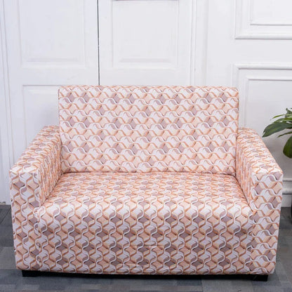 Cream Ribbons two seater sofa cover