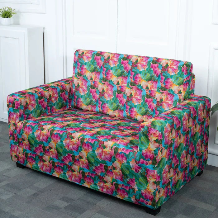 Crepe Flowers 2 Seater Sofa Covers