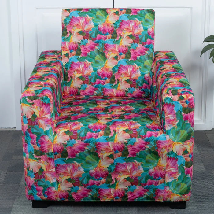 Crepe Flowers Sofa Covers