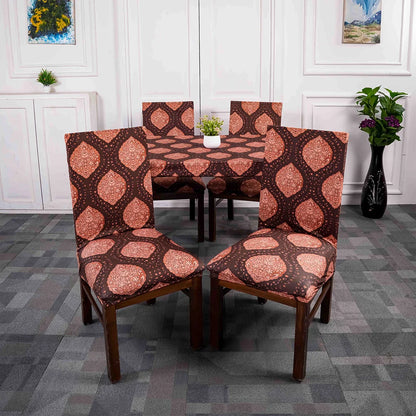 Jaipuri Print Elastic Chair And Table Cover Sets