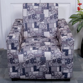 Dutch Tile single seater sofa cover