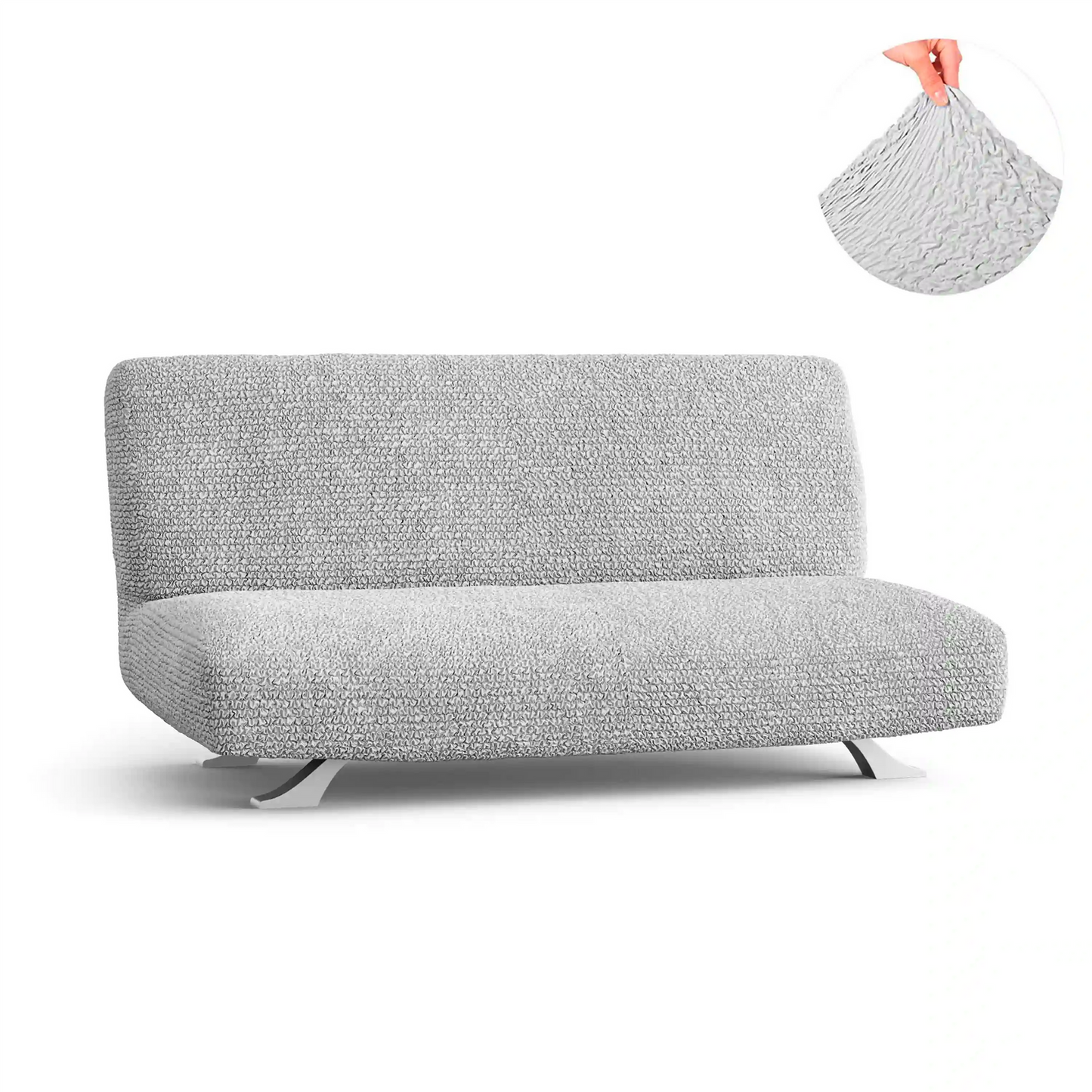 DivineTrendz™ Exclusive - Pearl Luxe Crinkle Futon Cover