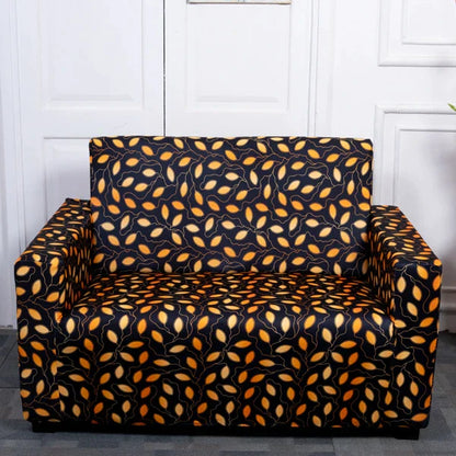 Golden Leaves Two Seater Sofa Covers