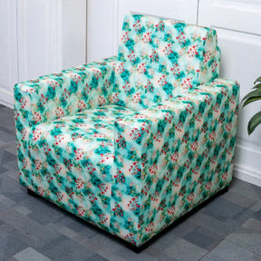 Green Tulip one seater sofa cover