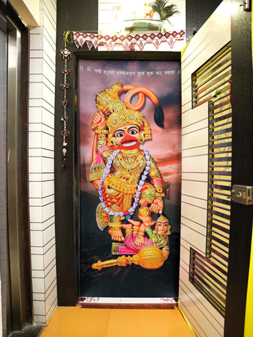 Lord Mahabali Hanuman Door Covers