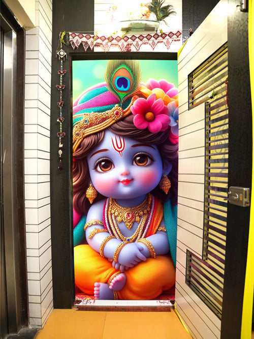 Lord Gopal Krishna Door Covers