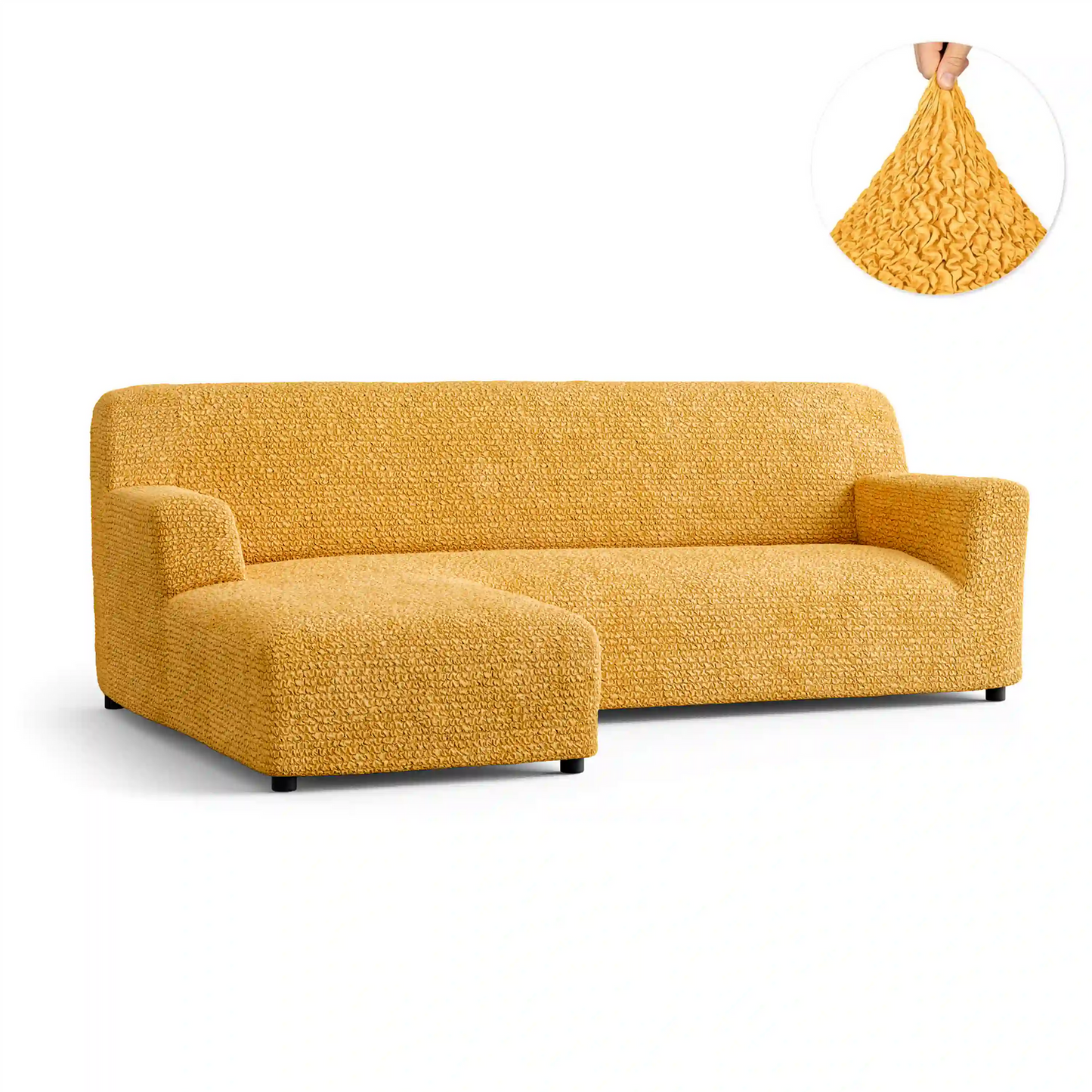DivineTrendz™ Exclusive - Mango Crinkle Sofa Cover