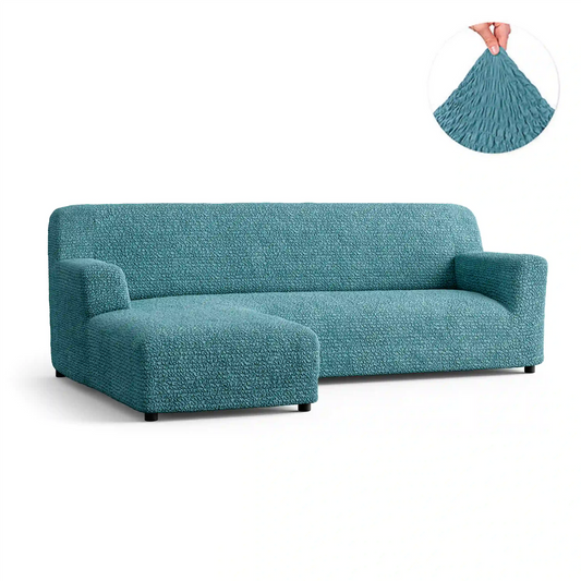 DivineTrendz™ Exclusive - Tiffany Crinkle Corner Sofa Cover
