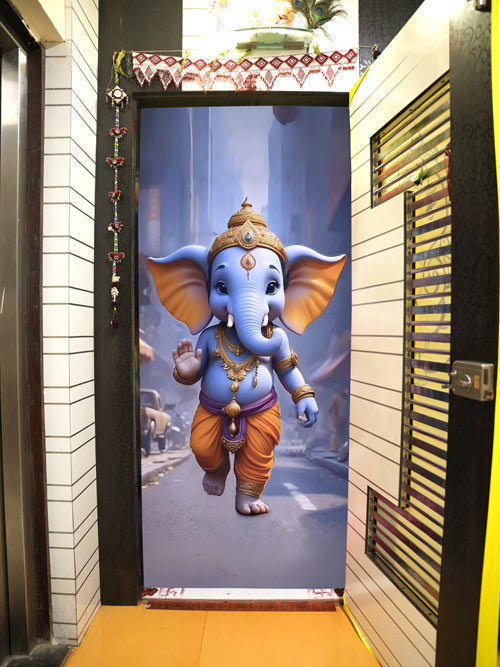 Lord Gajanana Ganesha Door Covers