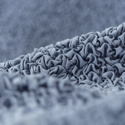 DivineTrendz™ Exclusive - Blue Luxe Crinkle Futon Cover