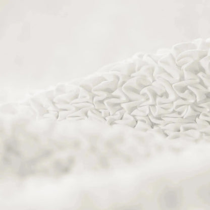 DivineTrendz™ Exclusive - White Luxe Crinkle Futon Cover