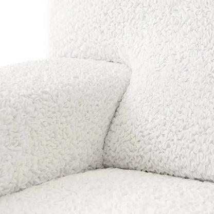 DivineTrendz™ Exclusive - White Luxe Crinkle Futon Cover